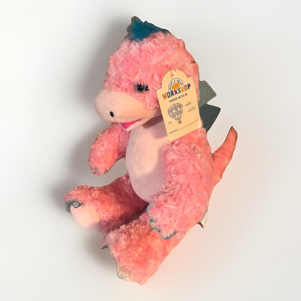 Build-A-Bear Pink Stegosaurus- New With Tags Plush Stuffed Animal